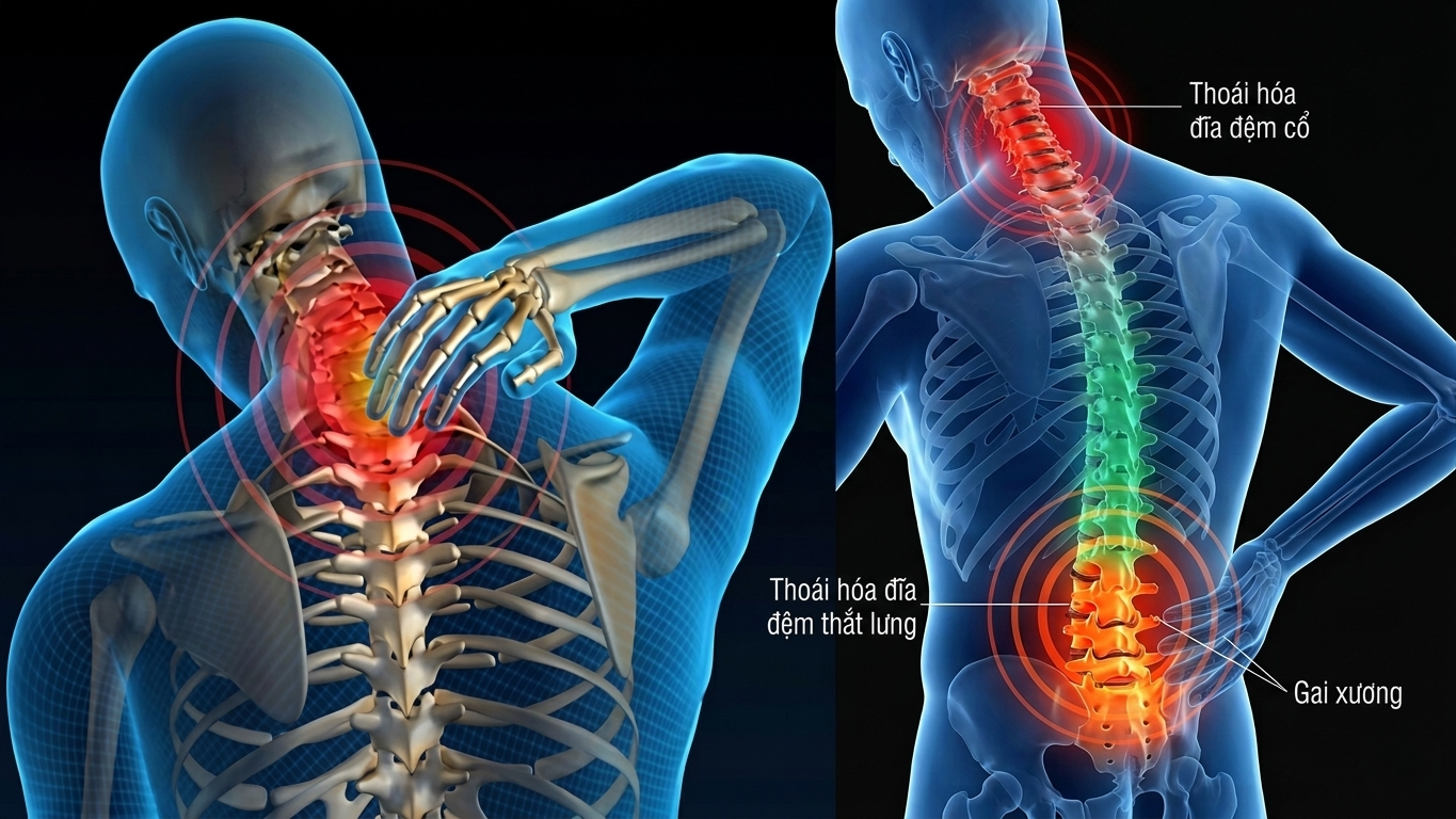 Thoái hóa cột sống cổ & thắt lưng
